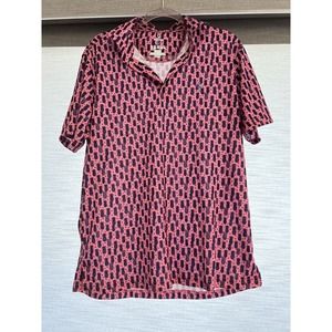 Tailorbyrd Golf Polo Shirt Size M L XL Pineapples Moisture Wicking Performance